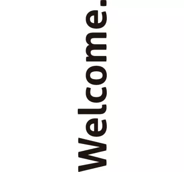 Sticker de porte Welcome - TenStickers