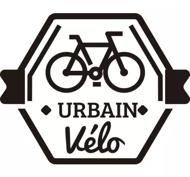 Autocollant voiture Urbain vélo - TenStickers