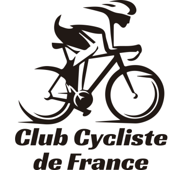 Autocollant voiture Cycliste club personnalisé - TenStickers