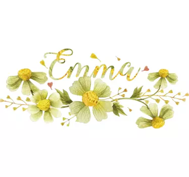 Sticker personnalisé et fleurs sauvages - TenStickers