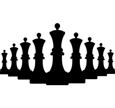 Echecs reine figure jeu de société art mural - TenStickers