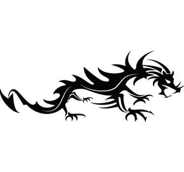 Sticker voiture dragon - TenStickers