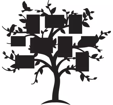 Adhesif arbre généalogique arbre - TenStickers