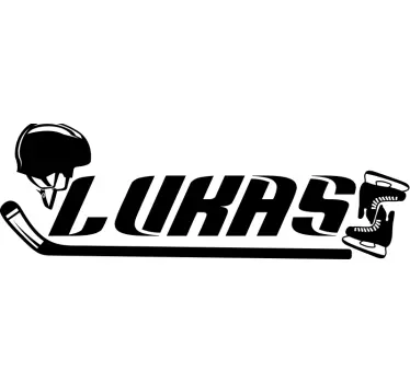 Autocollant personnalisé de hockey sur glace personnel - TenStickers