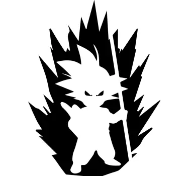 Autocollant pour voiture de dessin Dragon Ball - TenStickers
