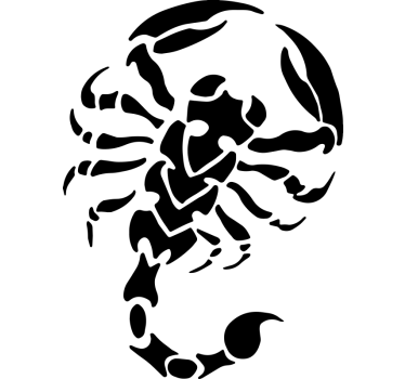Autocollant de voiture scorpion - TenStickers