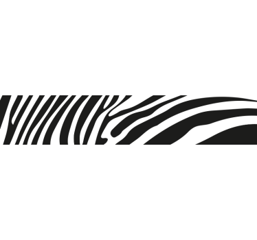 Autocollant Velo Imitation peau de zèbre - TenStickers