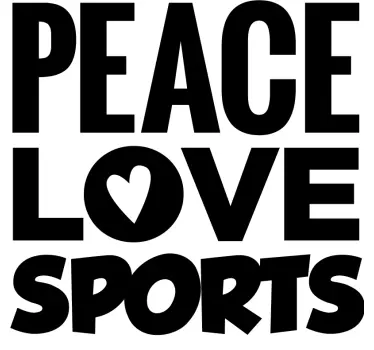 Sticker citation paix amour sport - TenStickers