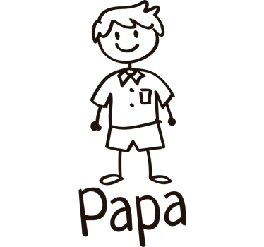 Autocollant Voiture Dessin et nom personnalisable - TenStickers