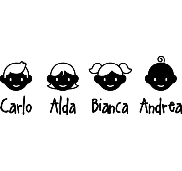 Sticker Membres de la famille - TenStickers