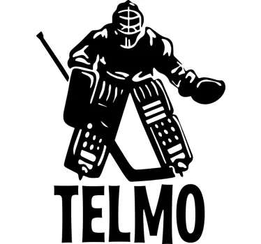 Autocollant Personnalisé Joueur de hockey - TenStickers