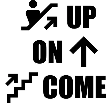 Sticker Contremarche escalier Monter - TenStickers