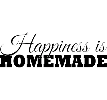 Sticker déco Maison Le bonheur est fait maison - TenStickers