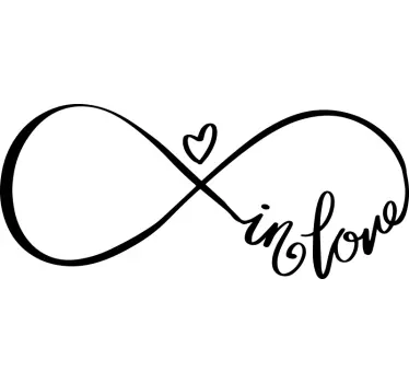 Sticker mural Texte et symbole infini - TenStickers