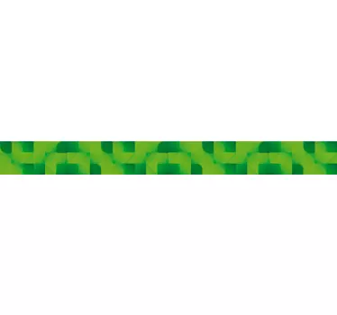 Sticker frise carrés verts - TenStickers