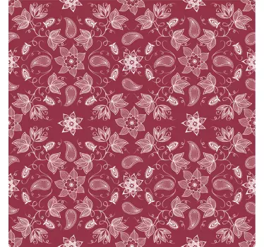Sticker déco Meuble motif paisley - TenStickers