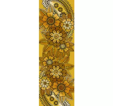 Sticker pour Frigo Style indien paisley - TenStickers