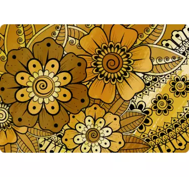 Sticker déco meuble Style indien paisley - TenStickers