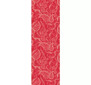 Sticker pour frigo Paisley rouge - TenStickers