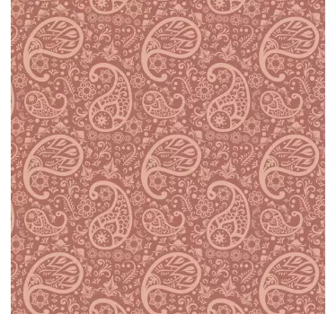 Sticker déco meuble au motif paisley - TenStickers
