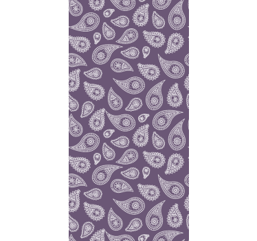 Sticker fenêtre motifs paisley - TenStickers