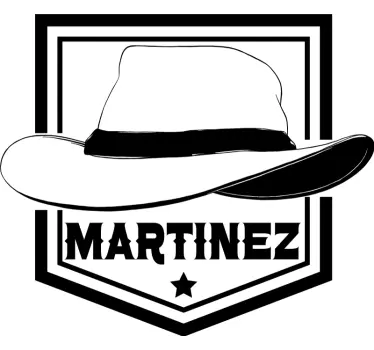 Sticker citation design de chapeau personnalisé - TenStickers