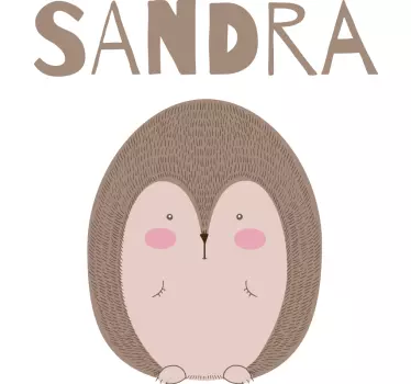 Autocollant animal de compagnie hérisson mignon - TenStickers