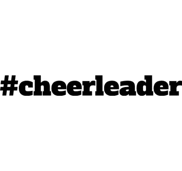 Sticker texte citation de cheerleader - TenStickers