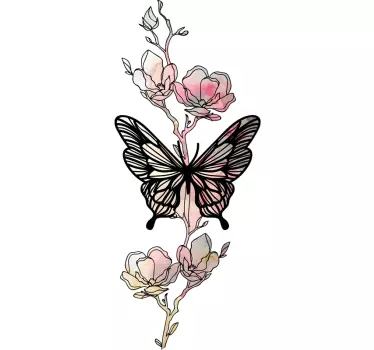 Sticker Mural Papillon Art de papillon - TenStickers