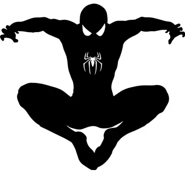 Sticker Mural Super Héro Silhouette de spiderman - TenStickers