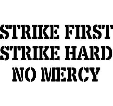 Sticker Mural Citation Film Cobra kai - TenStickers