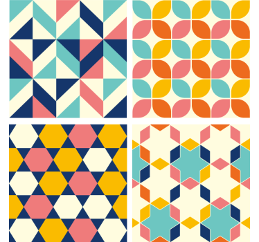 Autocollant Carrelage Tuile colorée complexe - TenStickers