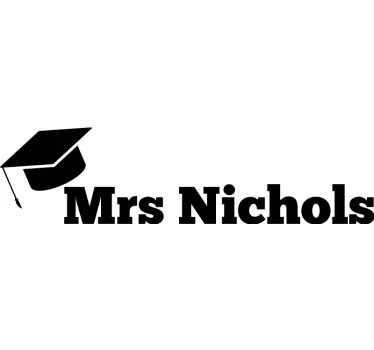 Sticker citation emblème de chapeau de remise de diplôme - TenStickers
