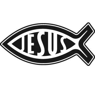 Sticker vehicule Jésus - TenStickers