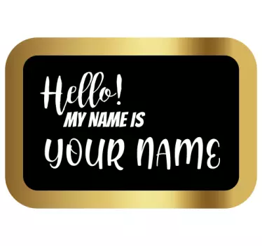 Sticker texte tableau de bienvenue personnalisé - TenStickers