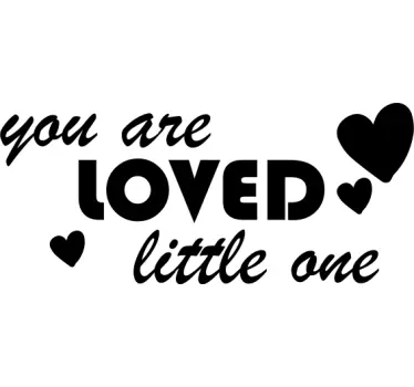 Sticker citation message d'amour motivant - TenStickers