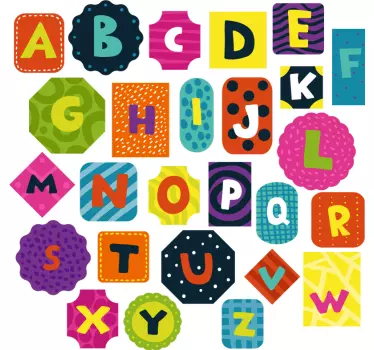 Sticker Texte Alphabet - TenStickers