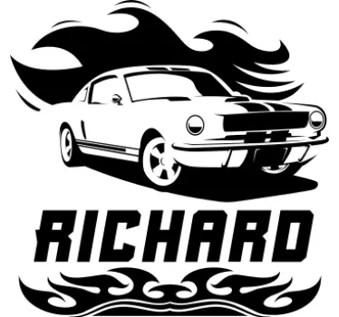 Sticker de Voiture avec prénom - TenStickers