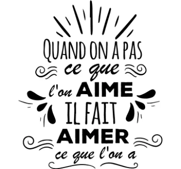 Sticker de Motivation Quand sur un pas - TenStickers