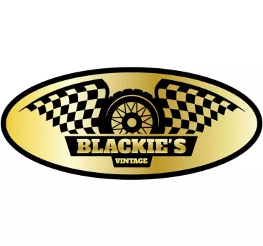 Autocollant Moto Design vintage de blackie - TenStickers