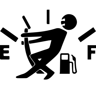 Autocollant Voiture Se battre pour du gasoil complet - TenStickers