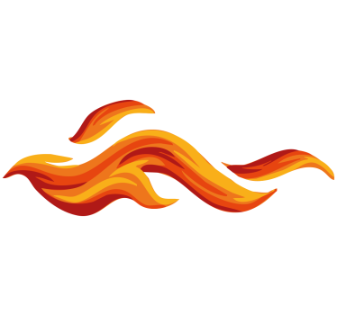 Sticker voiture flamme de course - TenStickers