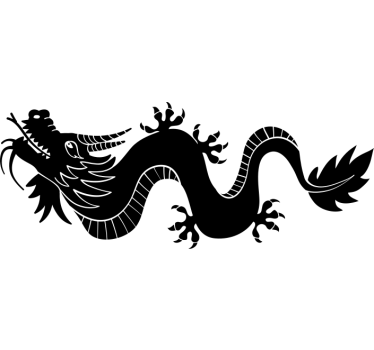 Autocollant Voiture Dragon monocolore - TenStickers