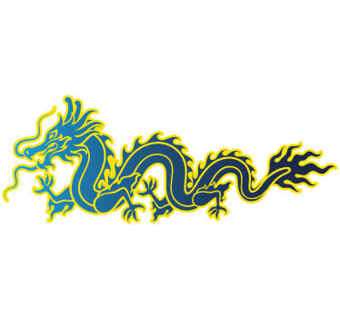 Autocollant Voiture Dragon de flamme bleue - TenStickers