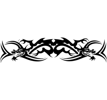 Autocollant Voiture Dragon tribal - TenStickers