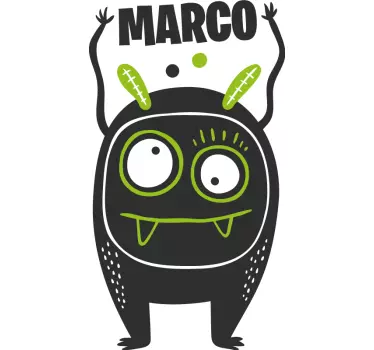 Sticker espace alien difforme personnalisé - TenStickers