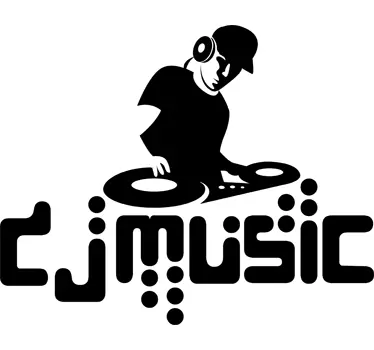 Sticker décoratif DJ music - TenStickers