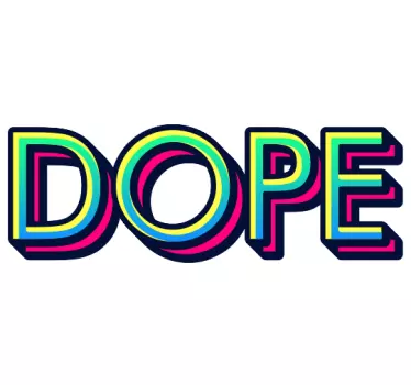 Sticker citation citation colorée tendance - TenStickers