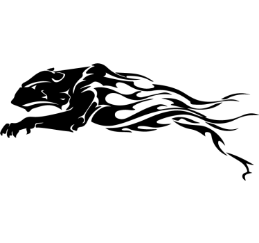 Autocollant Voiture Lion de style tribal - TenStickers