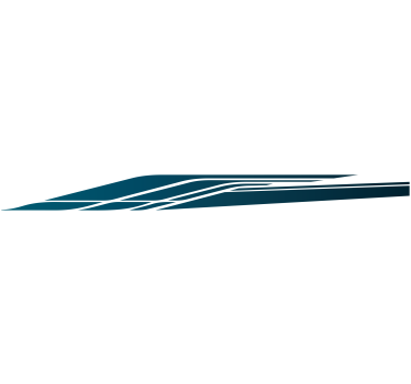 Autocollant Voiture Bande de course bleue - TenStickers